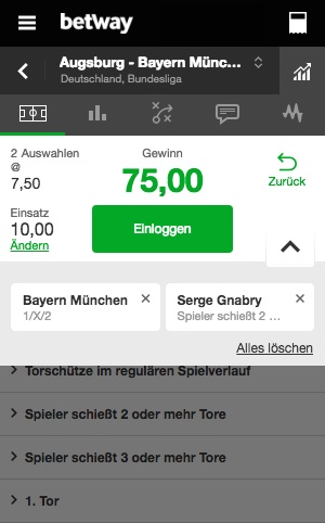 Betway Betyourway Konfigurator