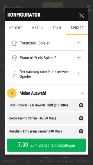 Bwin Konfigurator Tipp Leverkusen Bayern