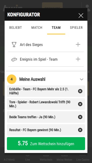 Bwin Konfigurator Barca Bayern