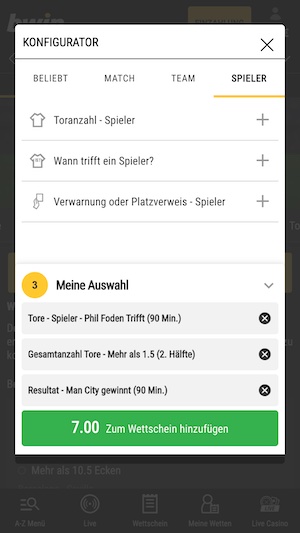 bwin cl finale konfigurator tipp auf Manchester City