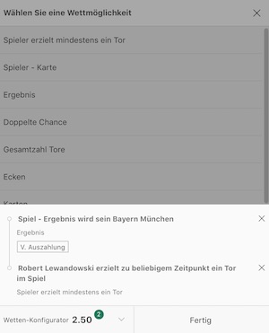 bet365 Barca Bayern Konfigurator Wette