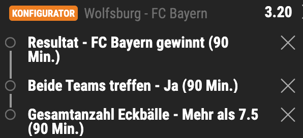 Wolfsburg Bayern BuLi Tipp